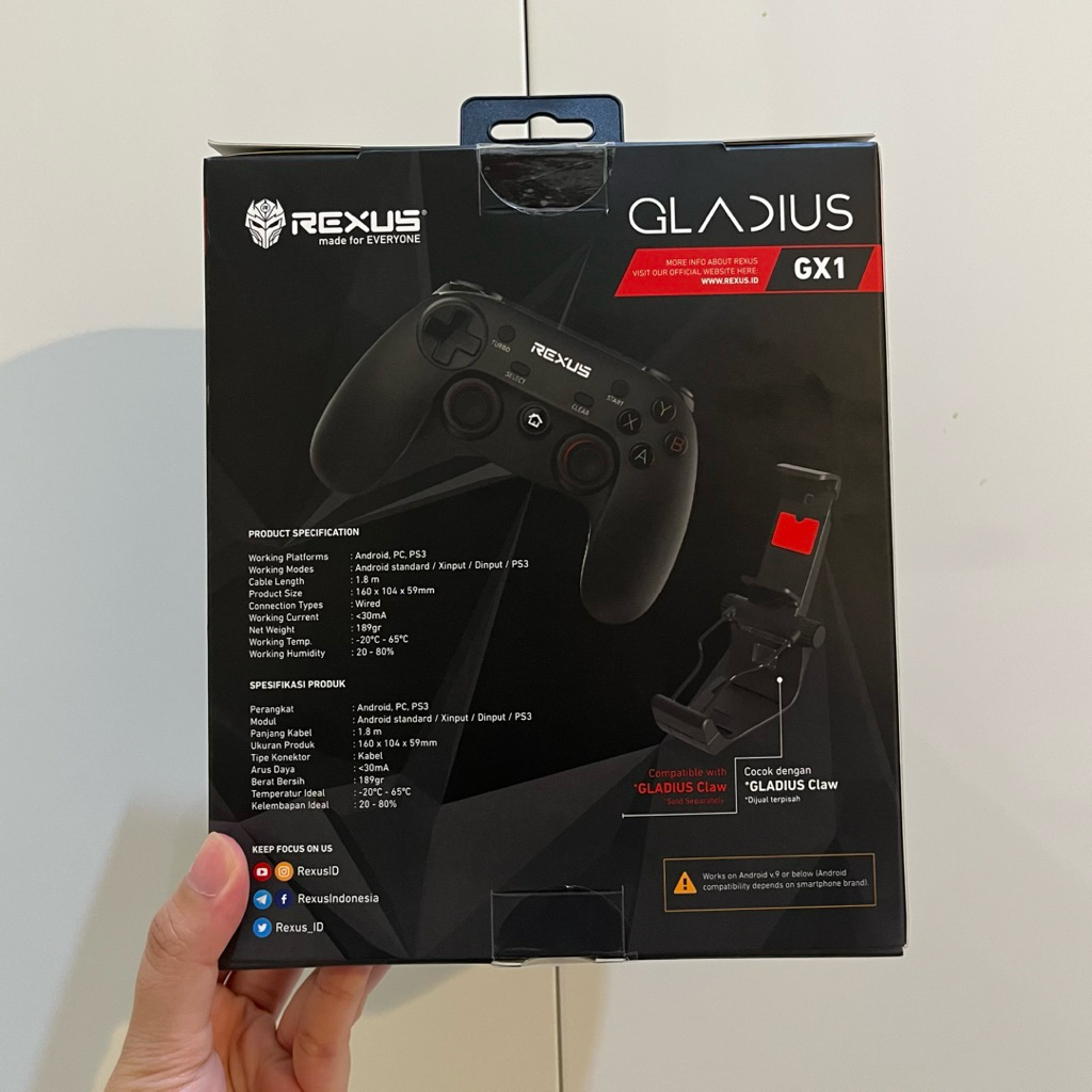 Jual Rexus Pro Gaming Gamepad GX1 | Shopee Indonesia