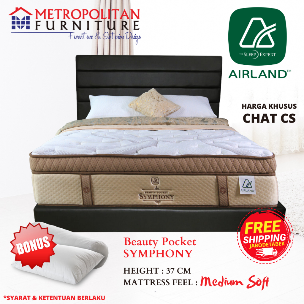 Jual Kasur Springbed Airland Beauty Pocket Symphony Spring bed matras ...