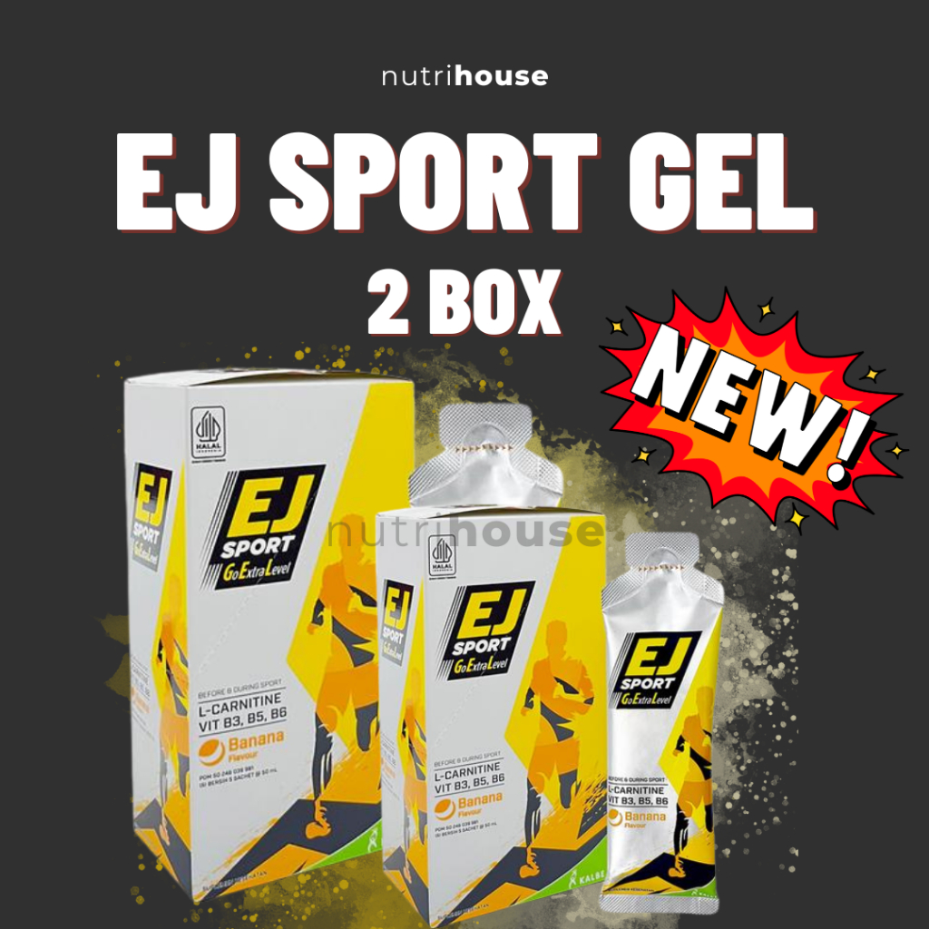 Jual EJ Sport Gel 2 box - isi 10 Tubes - Energy Gel Stamina Olahraga ...