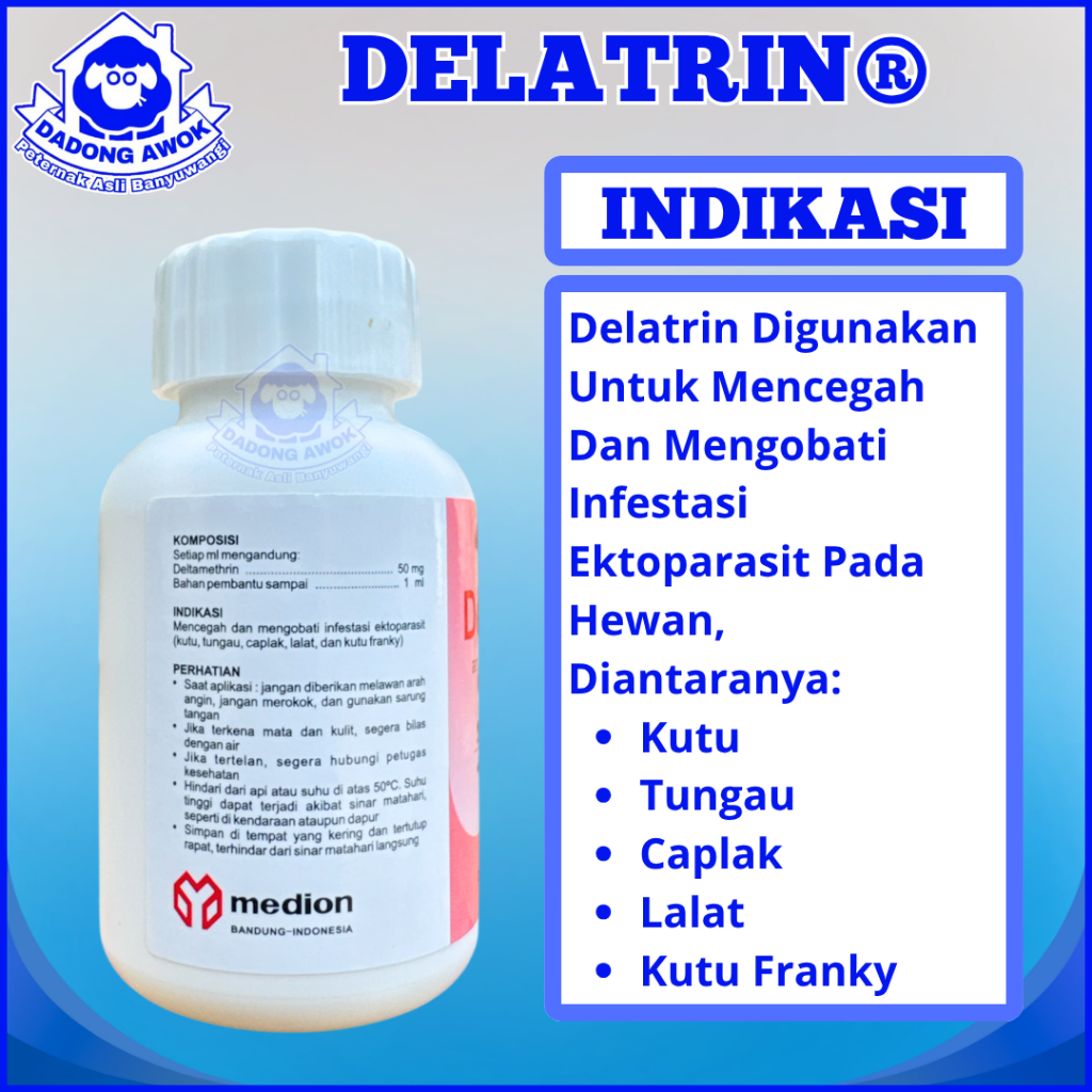 Jual DELATRIN anti lalat 100ml OBAT PENGUSIR LALAT SERANGGA KUTU LARPA ...