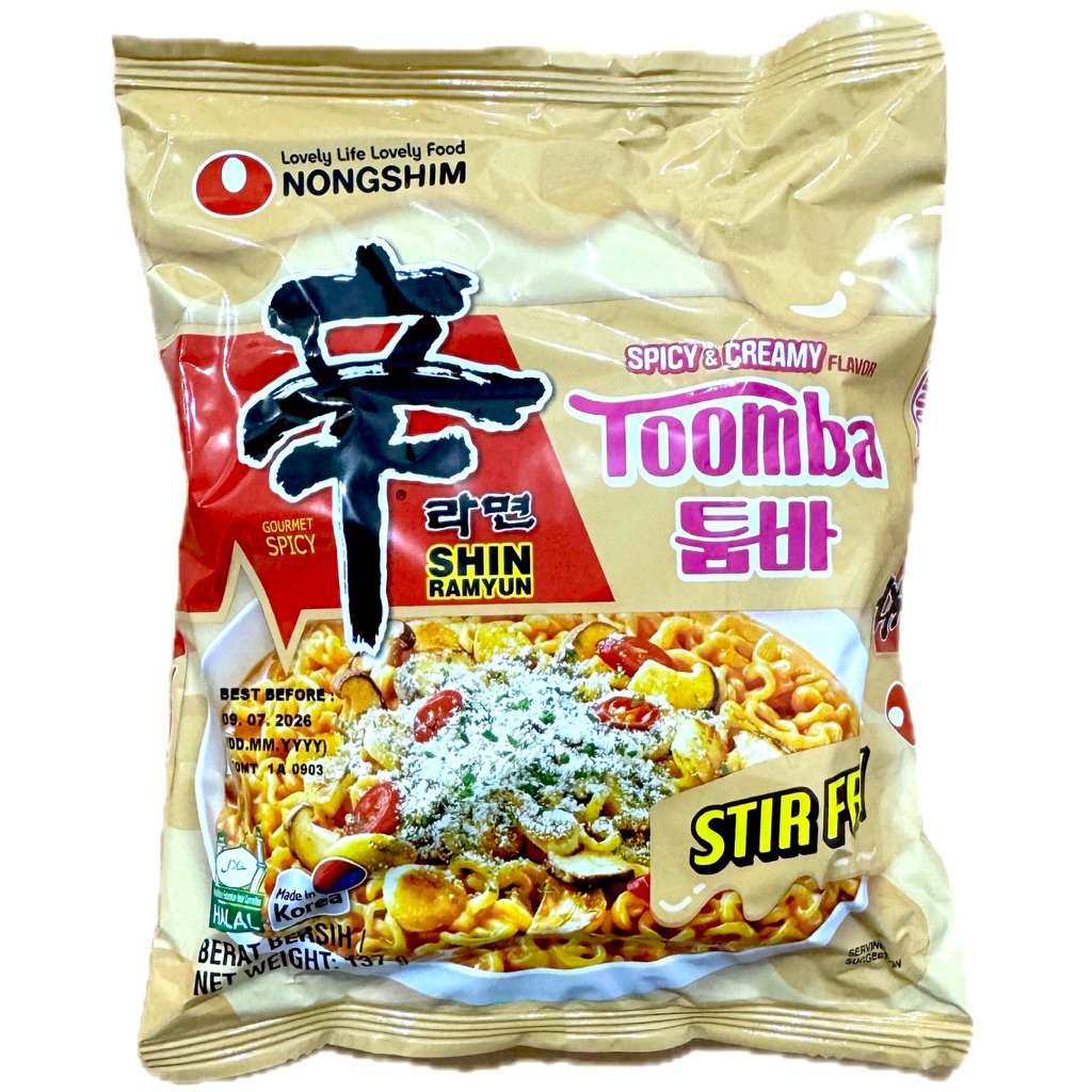 Jual Nongshim Shin Ramyun Stir Fry Toomba Spicy & Creamy 137g | Shopee ...