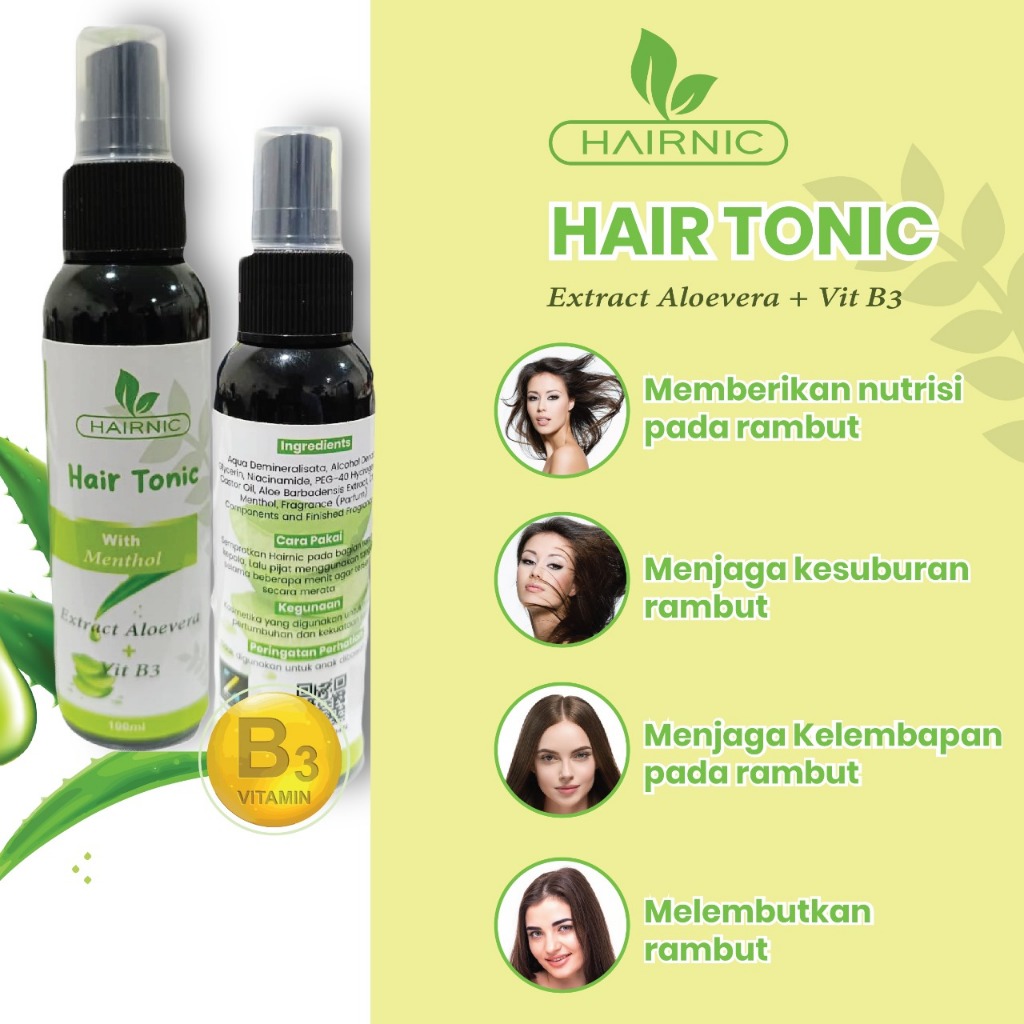 Jual HAIRNIC - HAIR TONIC TERBAIK 100ML Perawatan Rambut Rontok dan ...