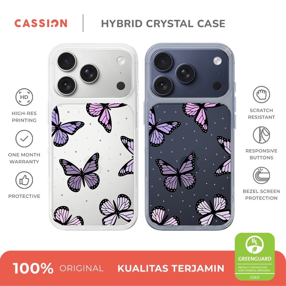 Jual Hybrid Crystal Case iPhone 17 16 15 14 Plus 13 12 Mini 11 Pro Max ...