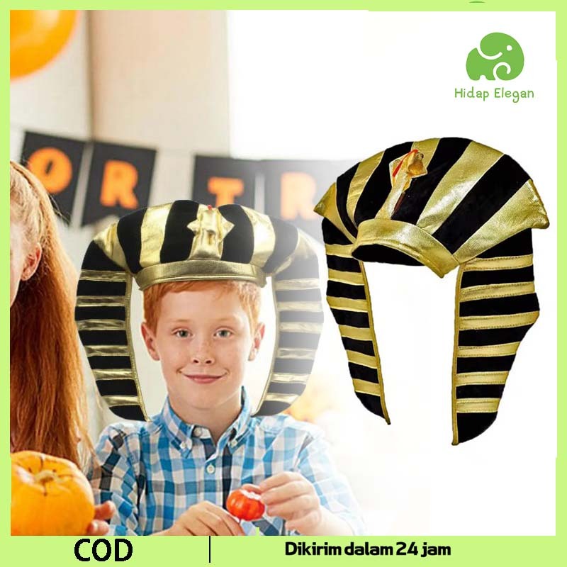 Jual Topi Mesir Firaun Topi Cosplay Pharaoh Halloween Costume Accessory ...