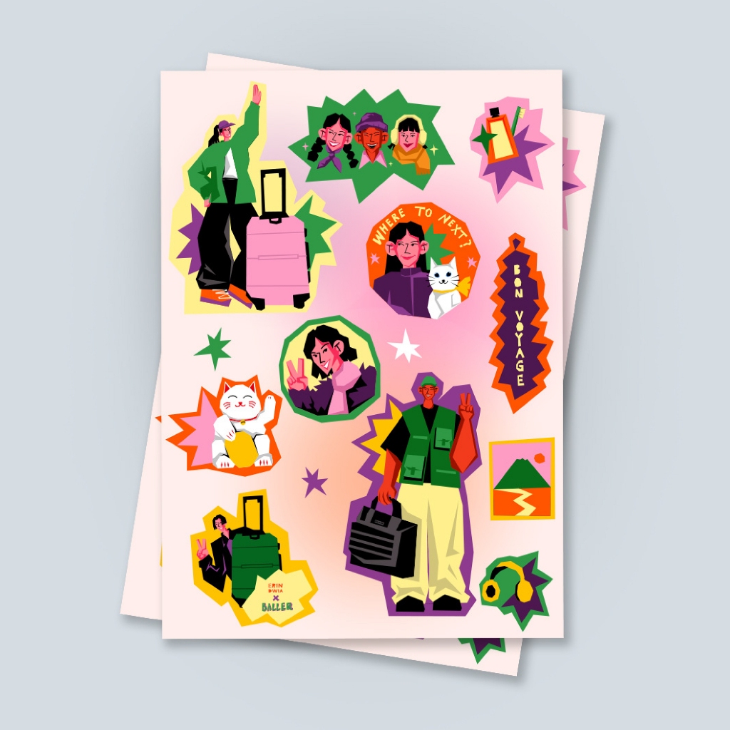 Jual BALLER Sticker Set Artventure | Shopee Indonesia