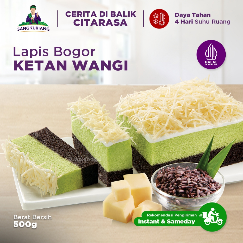 Jual Lapis Bogor Sangkuriang Ketan Wangi - Reguler Pack (500gr ...