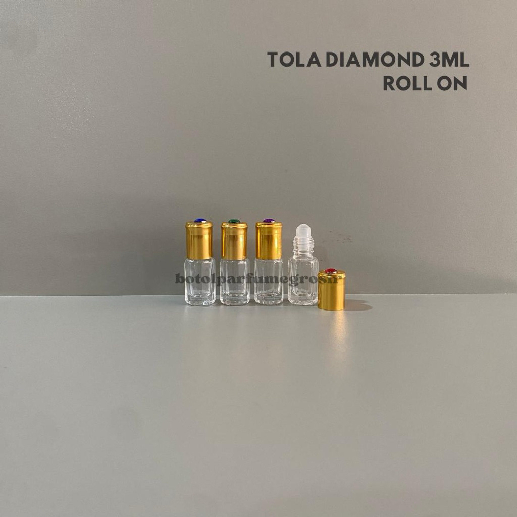 Jual BOTOL TOLA DIAMOND ROLL ON 3ML | Shopee Indonesia