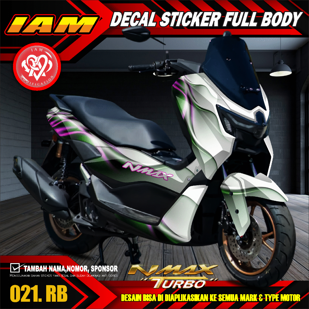 Jual DECAL STICKER YAMAHA NMAX TURBO FULLBODY CUSTOM DESAIN - DECAL ...