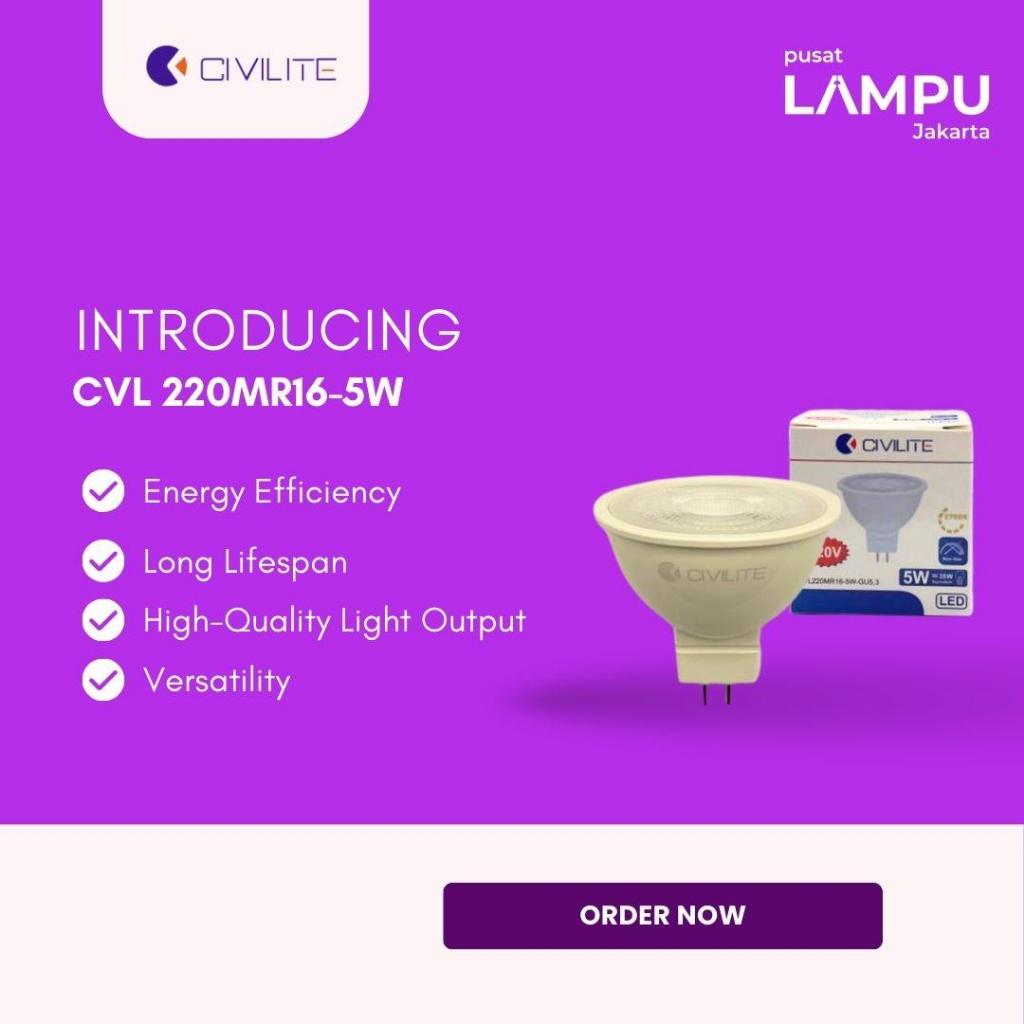Jual CIVILITE Mr16 Led 5Watt 220Volt 5W | Shopee Indonesia