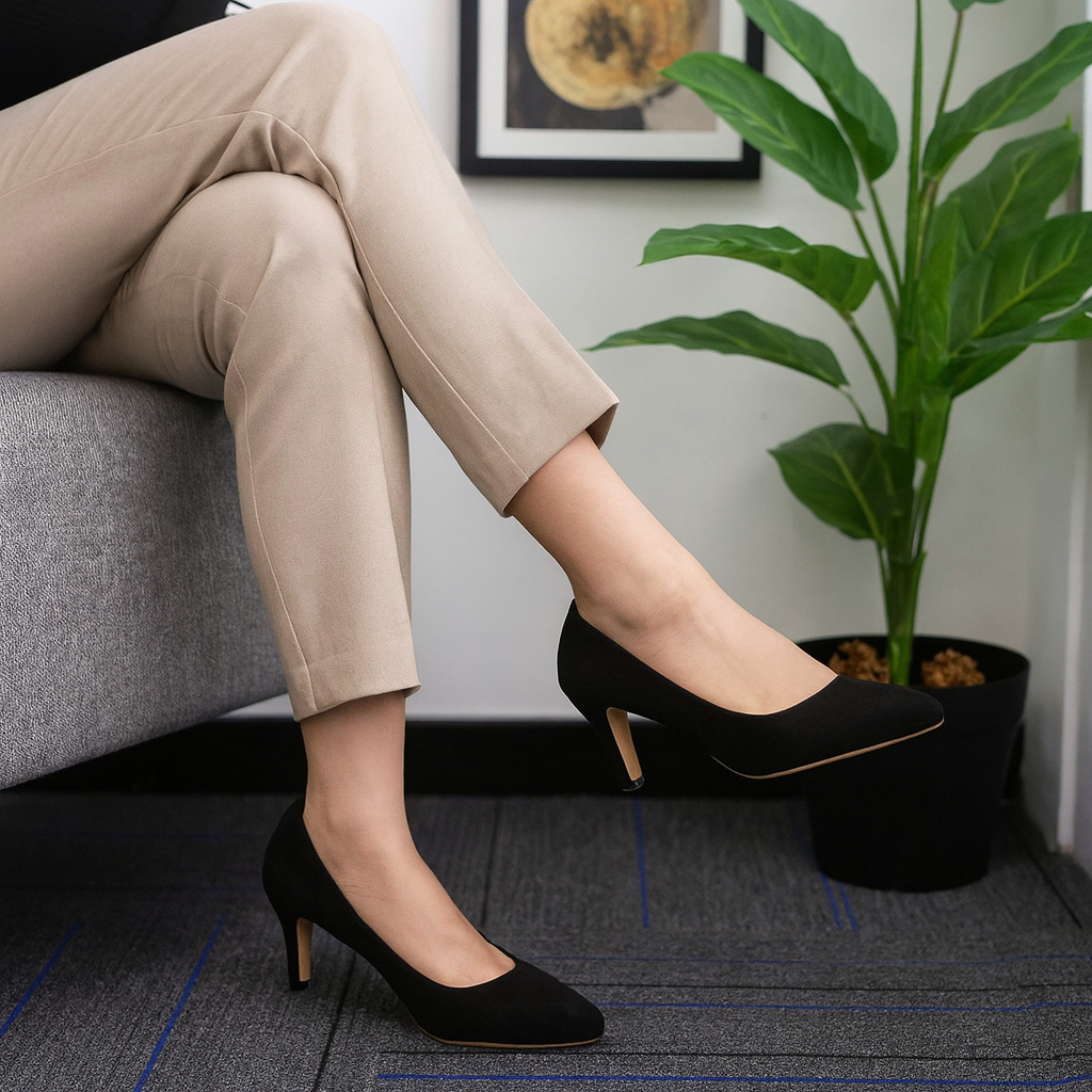 Jual BIG SIZE 40-41-42-43-44-45 Sepatu High Heels Pantofel