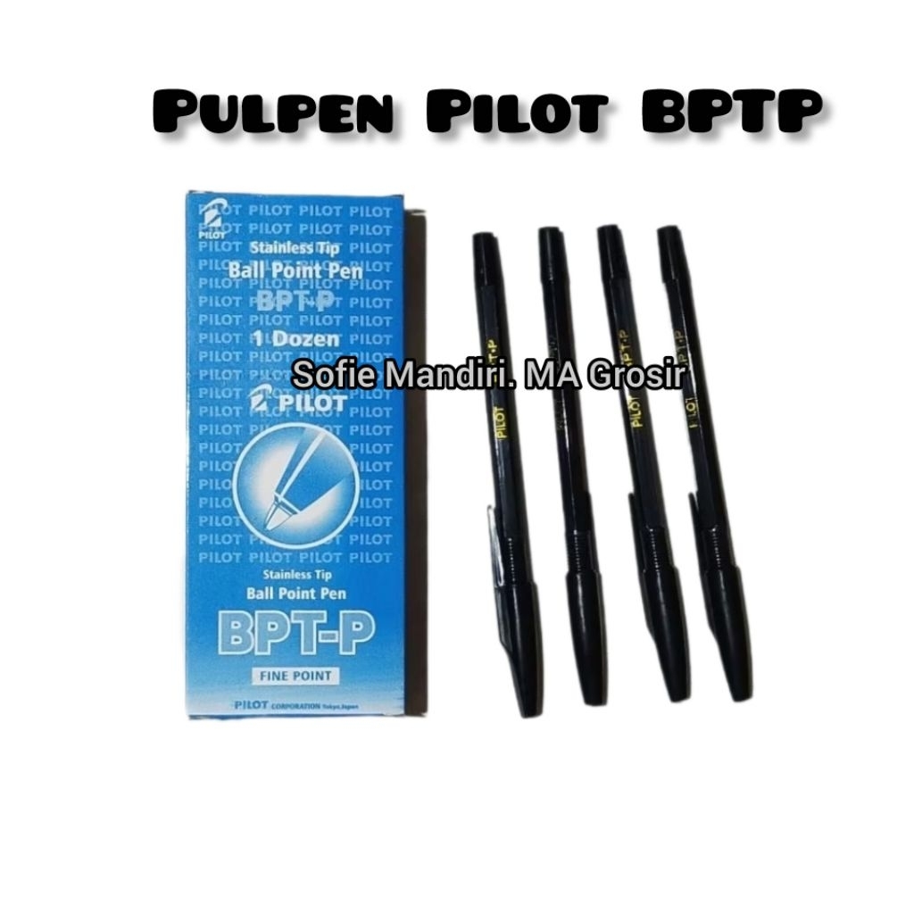 Jual Pulpen Pilot Bptp / Pen Ballpoint BPT-P 1 pack isi 12 pcs | Shopee ...