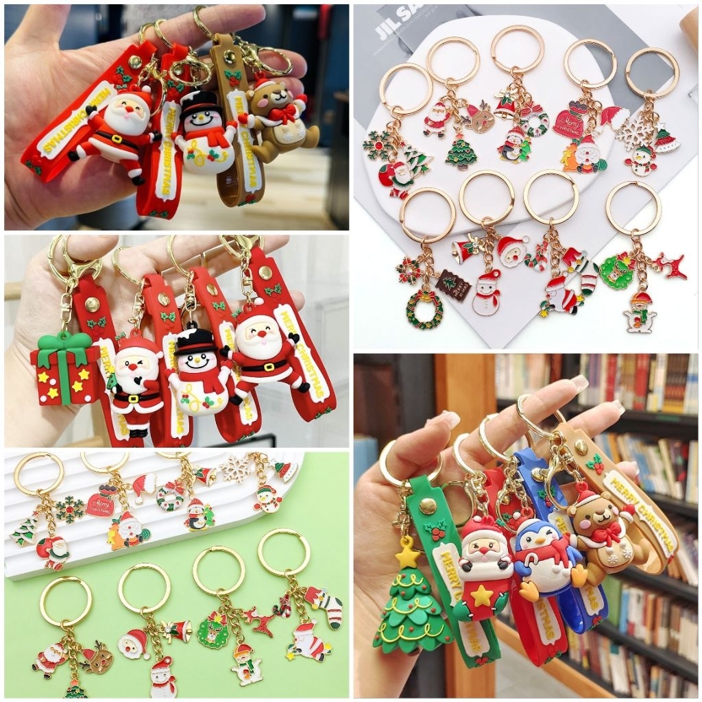 Jual JJ Chen Gantungan Kunci Natal / Christmas Keychain / Gantungan ...