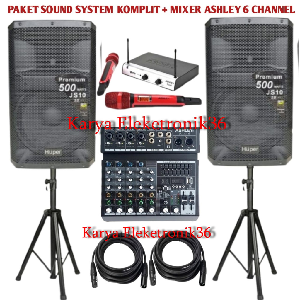 Jual Paket Sound System Huper JS10 Huper js10 15 Inch Original Plus ...
