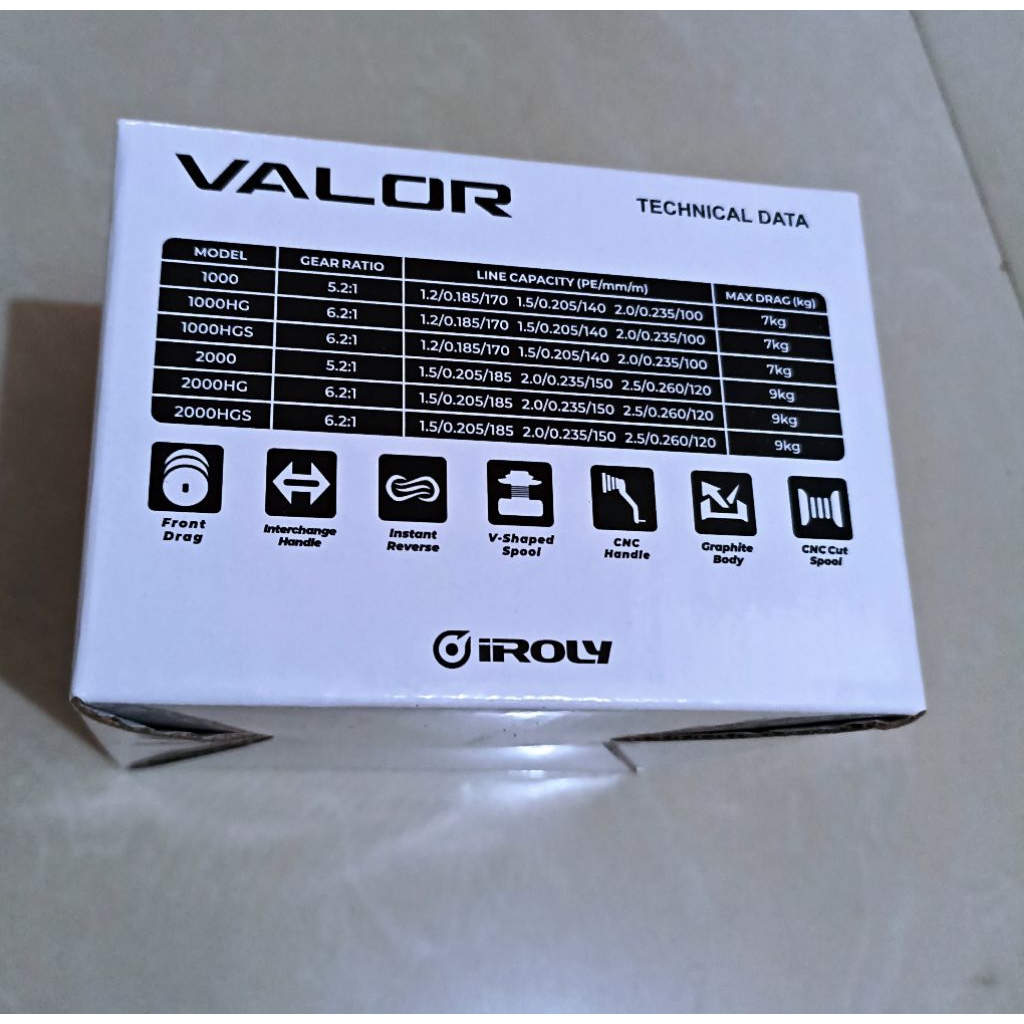 Jual Reel Iroly Valor 1000 2000 3000 4000 6000, HG & HGS Power Handle ...