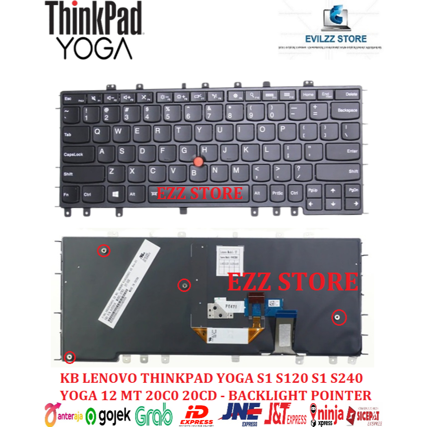 support pavé tactile Board touchpad Lenovo Thinkpad Yoga 12 (20DK