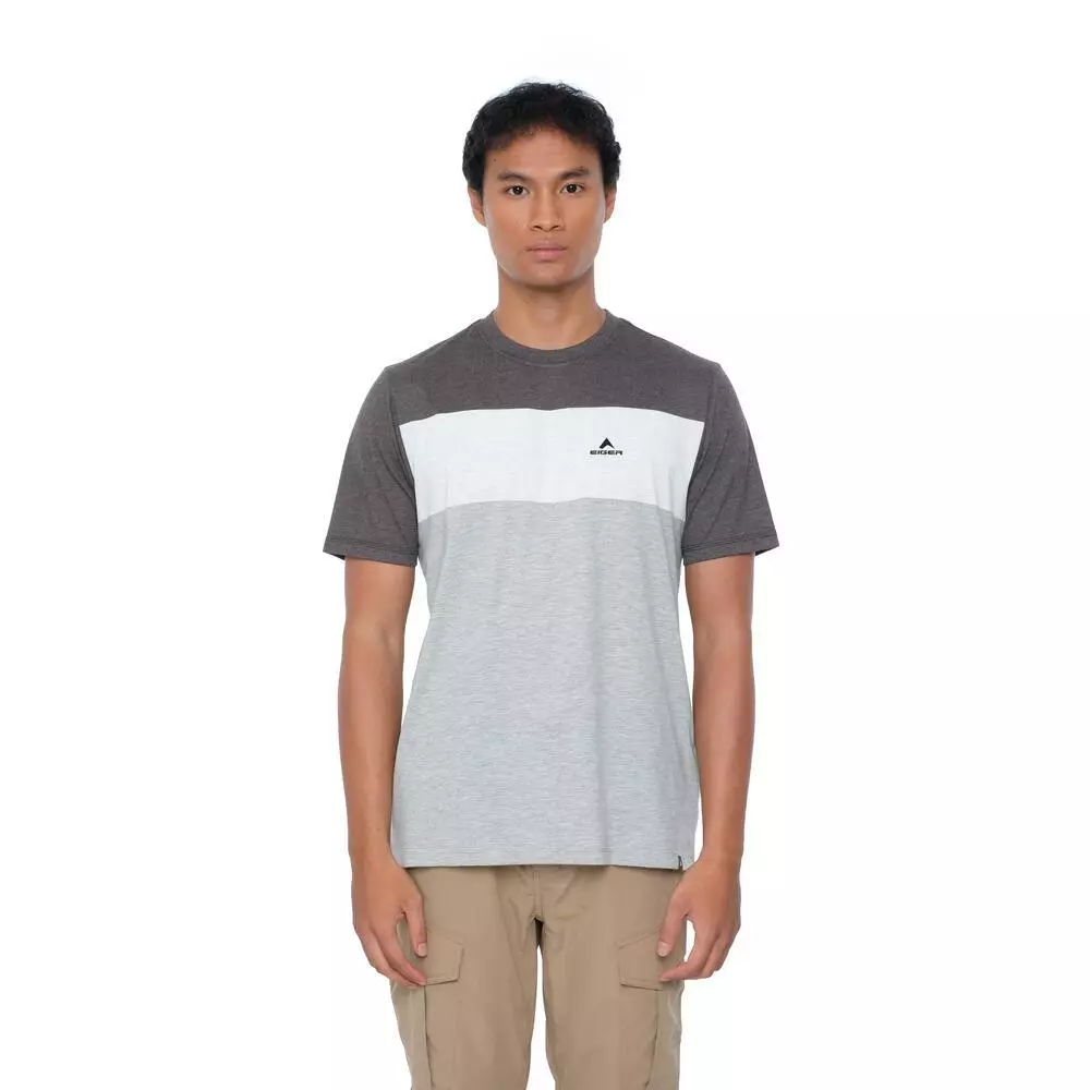 EIGER Two Path T-Shirt Pria – Kaos Outdoor Premium Poly Cotton Adem - Kaos Pria