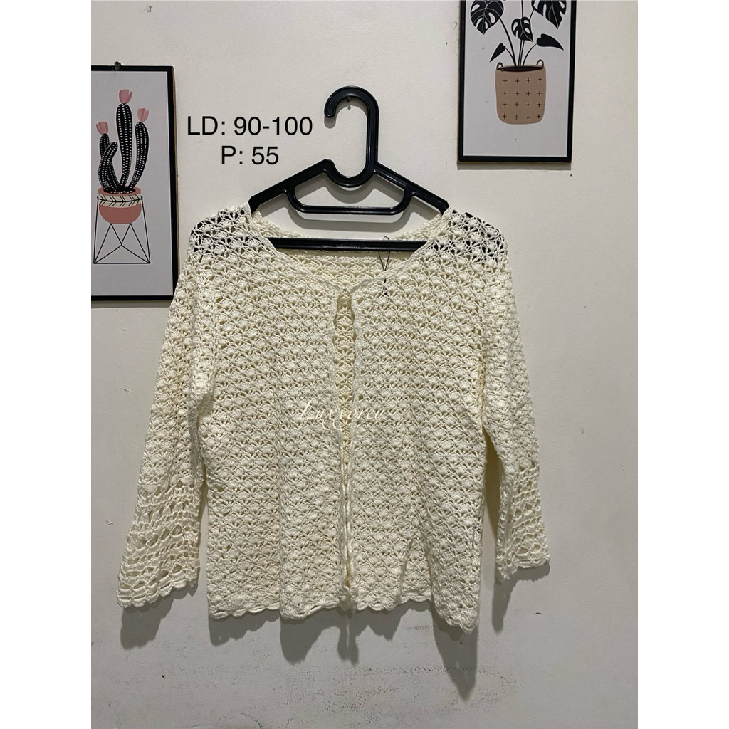 Jual jaring cardigan rajut vest | Shopee Indonesia