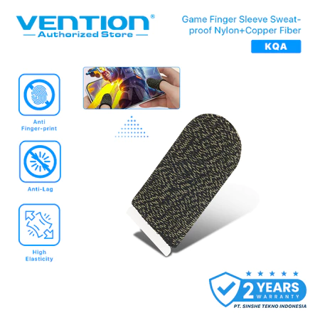 Vention Sarung Tangan Jempol KQAB0 dengan rajutan seamless untuk gaming