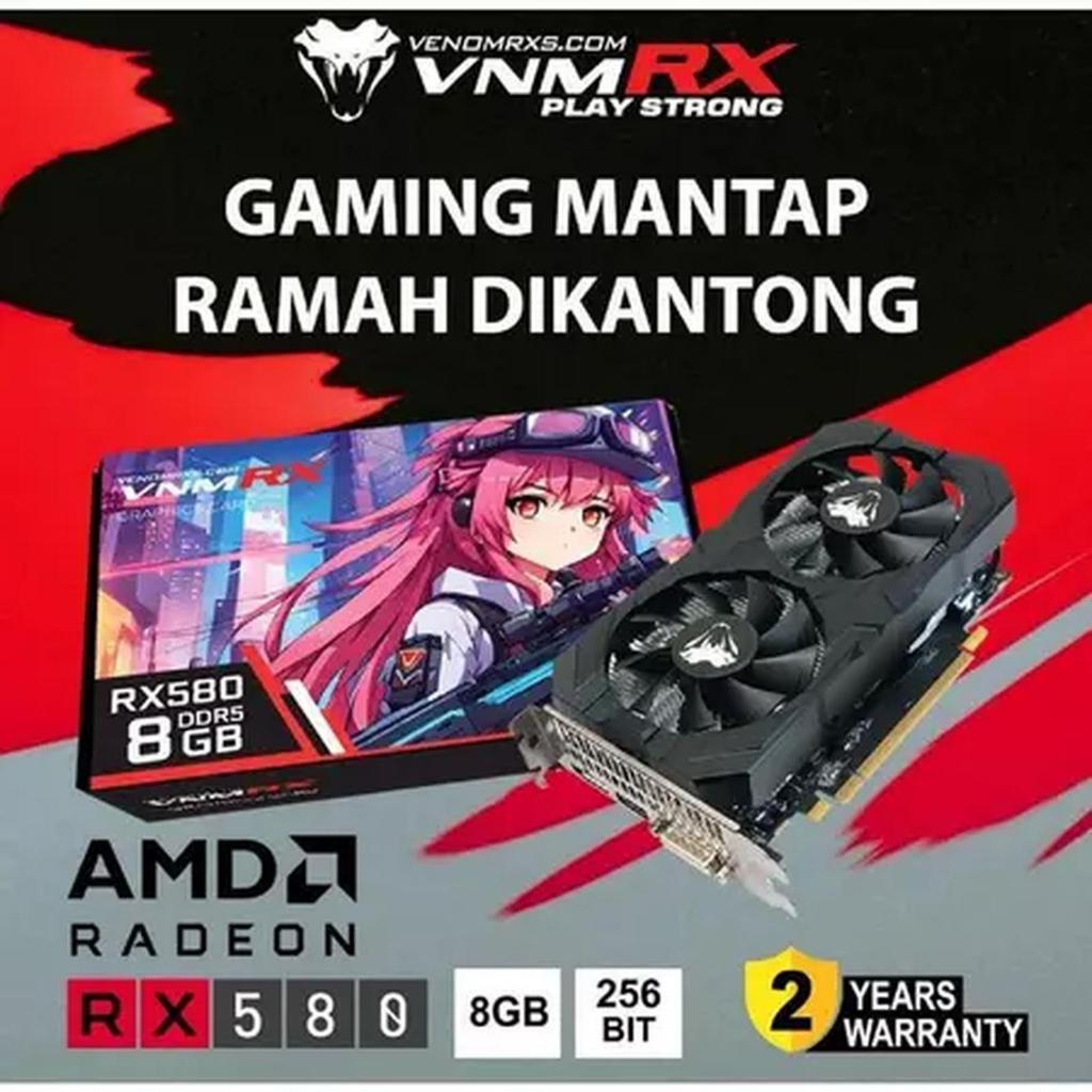 Jual VenomRX Radeon RX 580 8GB GDDR5 256Bit VGA RX580 | Shopee Indonesia