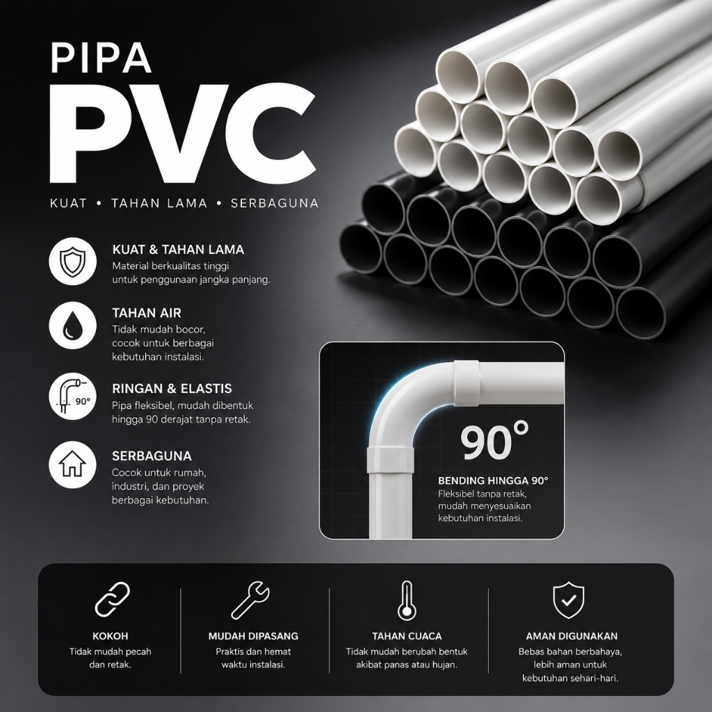 Jual PIPA Paralon Pralon LISTRIK KONDUIT CONDUIT 20 MM 20MM High Impact ...