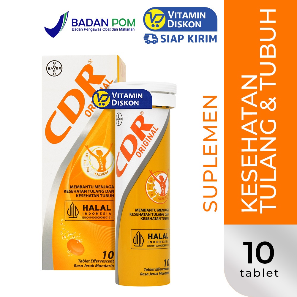 Jual CDR Effervescent 10 Tablet | Suplemen Vitamin Mineral Harian Untuk ...