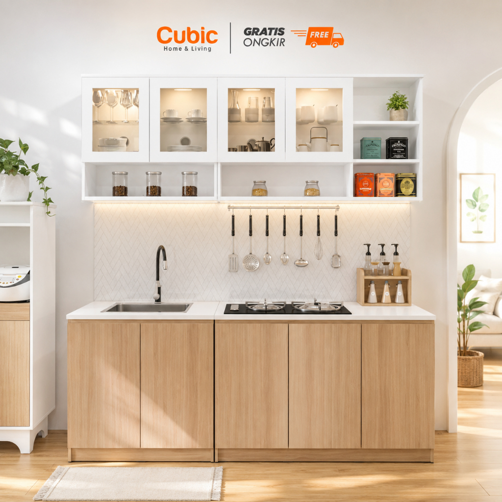 Cubic Kitchen Set Minimalis / Kabinet Dapur / Rak Dapur Basah / ELENA CLARA