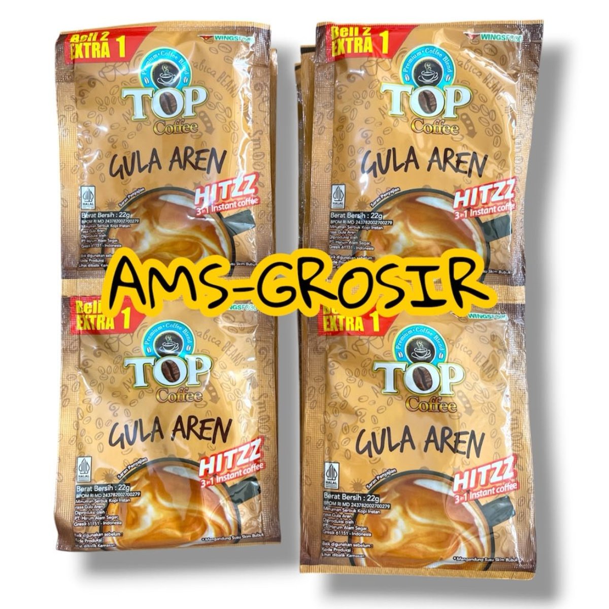 Jual TOP COFFEE GULA AREN RENCENG 22GR ( 15 SACHET ) | Shopee Indonesia