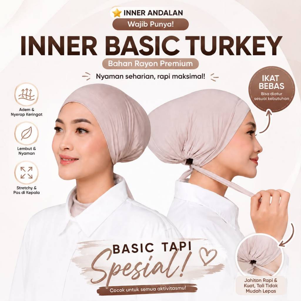 Jual Ciput Inner Basic Turki Kaos Rayon Tali Belakang Super Premium ...