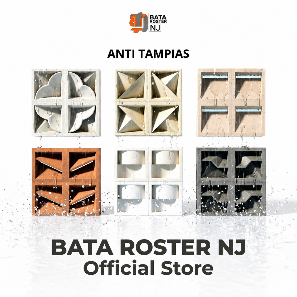 Jual BATA ROSTER NJ - Roster Beton - Model Anti Tampias, Lengkap ...