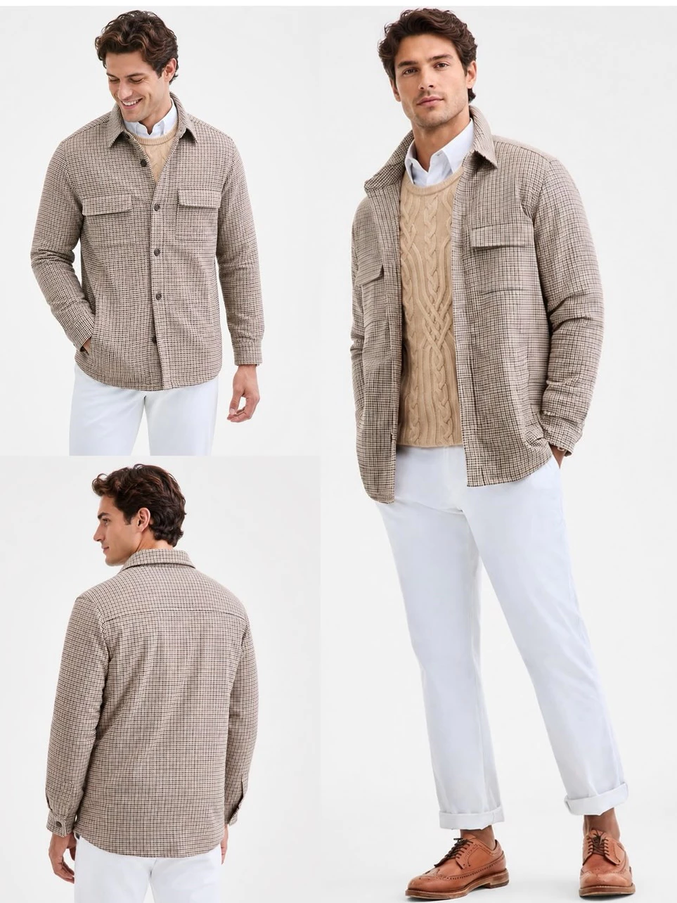 Jaket Casual Semi-Formal Pria CR Men's Houndstooth Jacket - 2912
