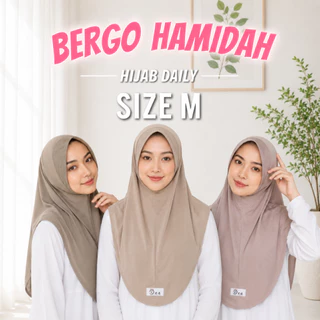 Hijab Bergo Hamidah M Jersey Premium Nyaman