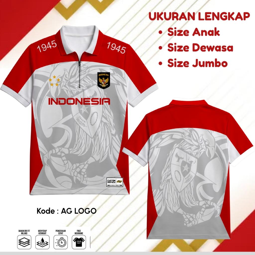 Jual Jersey Anak Kemerdekaan Indonesia 2026 - Baju Kaos Atasan ...