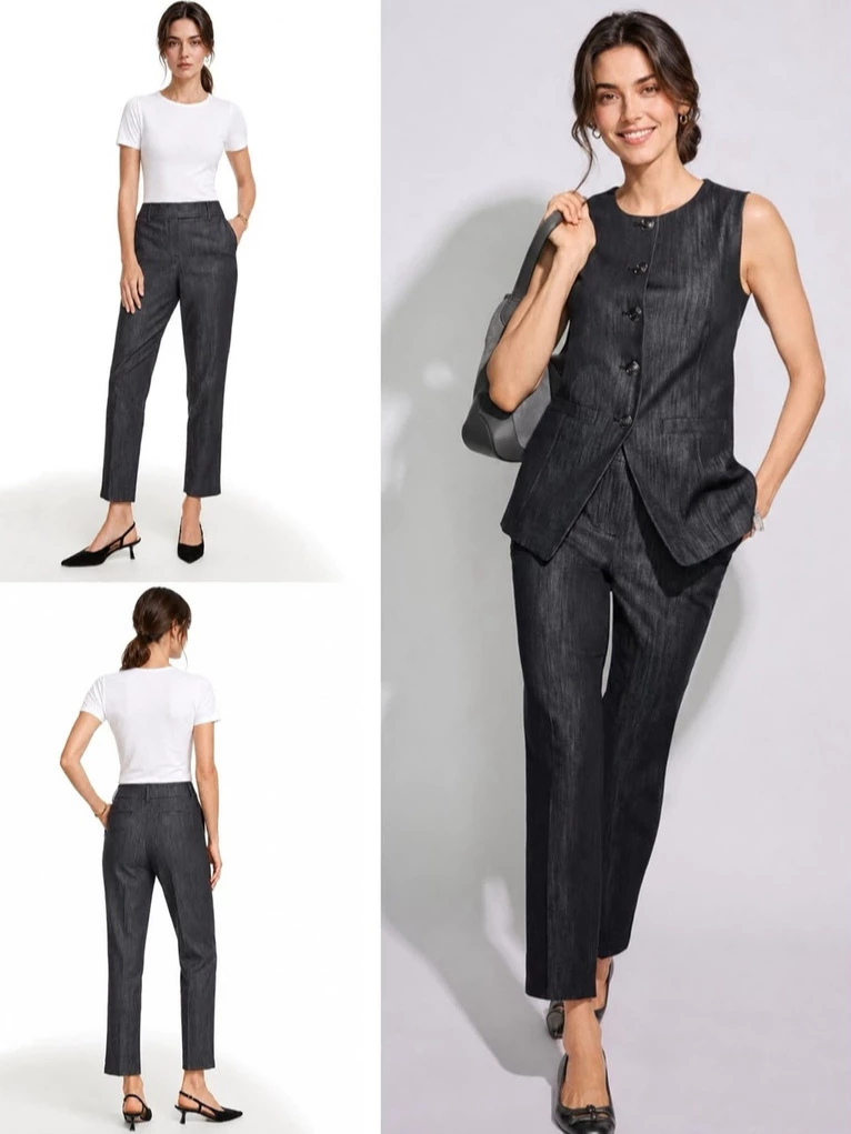 Celana Panjang Wanita TLB Women's Slim Leg Refined Denim Pants - 2983