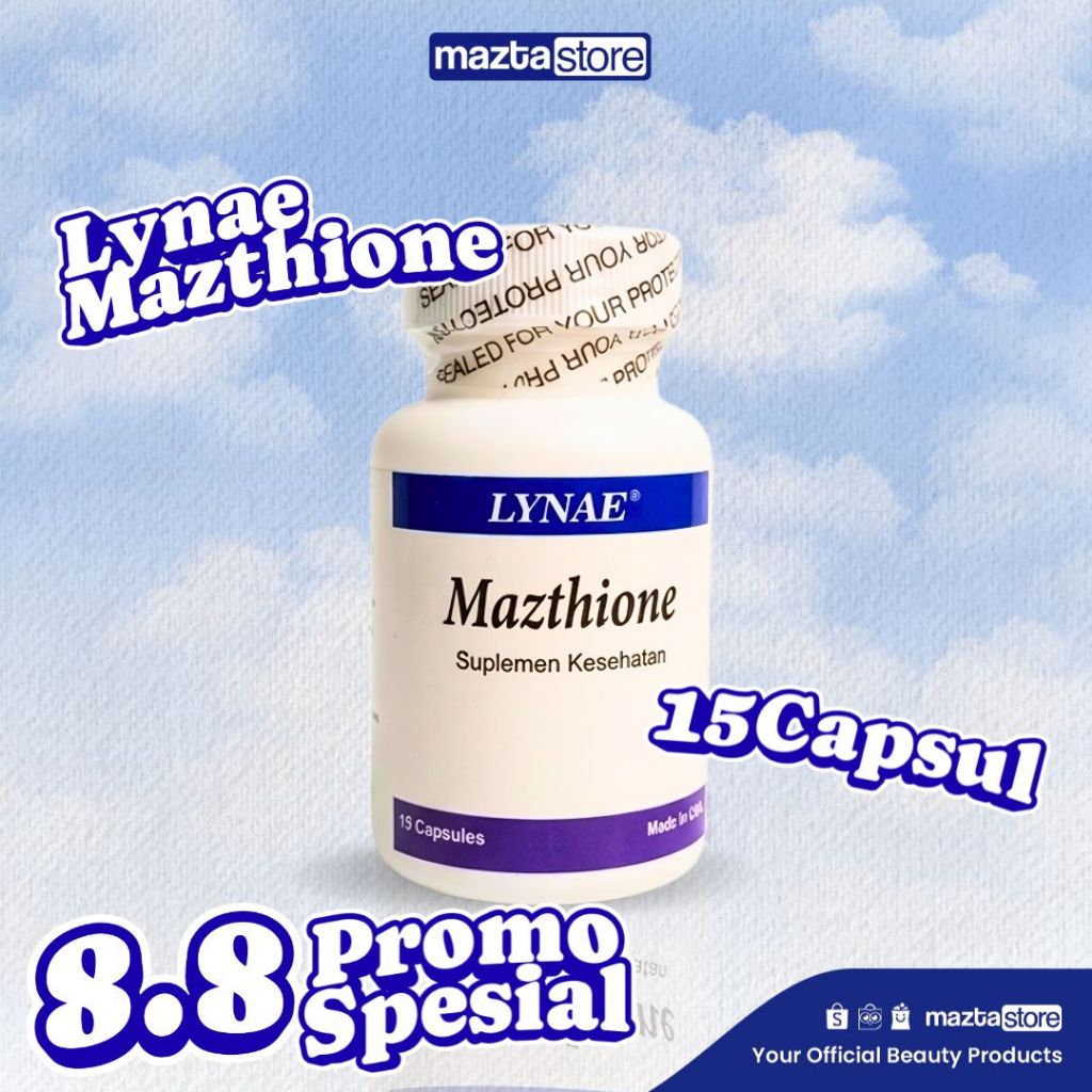 Jual Lynae Mazthione Glutathione Suplemen isi 15 Kapsul Original 100%