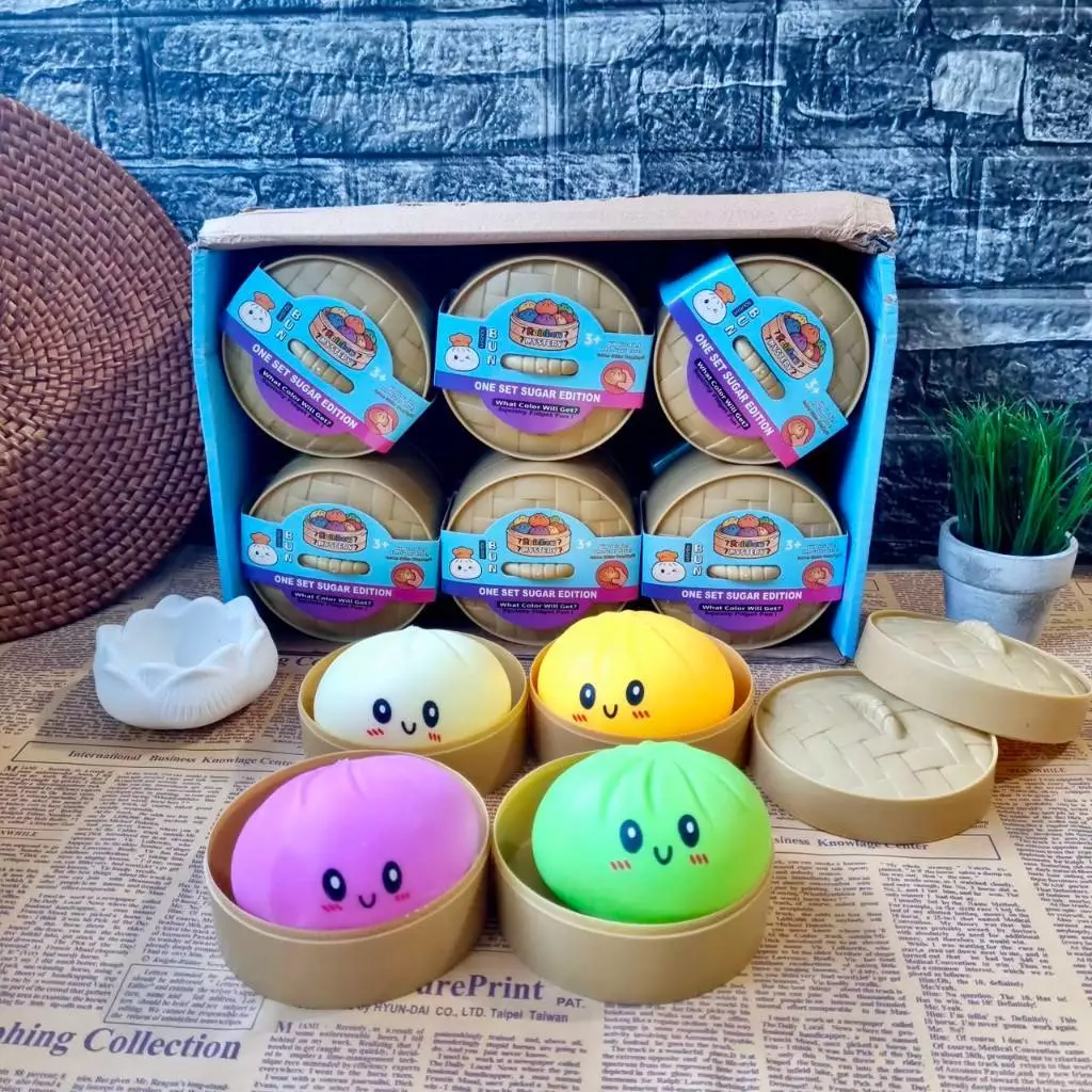 SUNWAYSTORE - Mainan Squishy Dumpling Blind Box / Squishy Oreo / Gantungan Tumbler Lucu / Mainan Anak Anti Stress / Mainan Edukasi Sensori Motorik Mainan Viral Dumpling