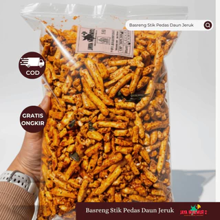 1kg basreng stik viral pedas daun jeruk mantappp