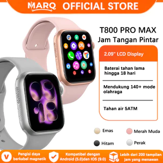 Jam Tangan Pintar T‑Ultra Watch Layar HD 1.99 Inci Panggilan Bluetooth Pemantau Detak Jantung Tidur Mode Olahraga Beragam Tampilan Jam Tahan Air Warna Banyak Pria Wanita