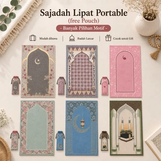 Sajadah Travel Jumbo Lipat Praktis Anti Ribet