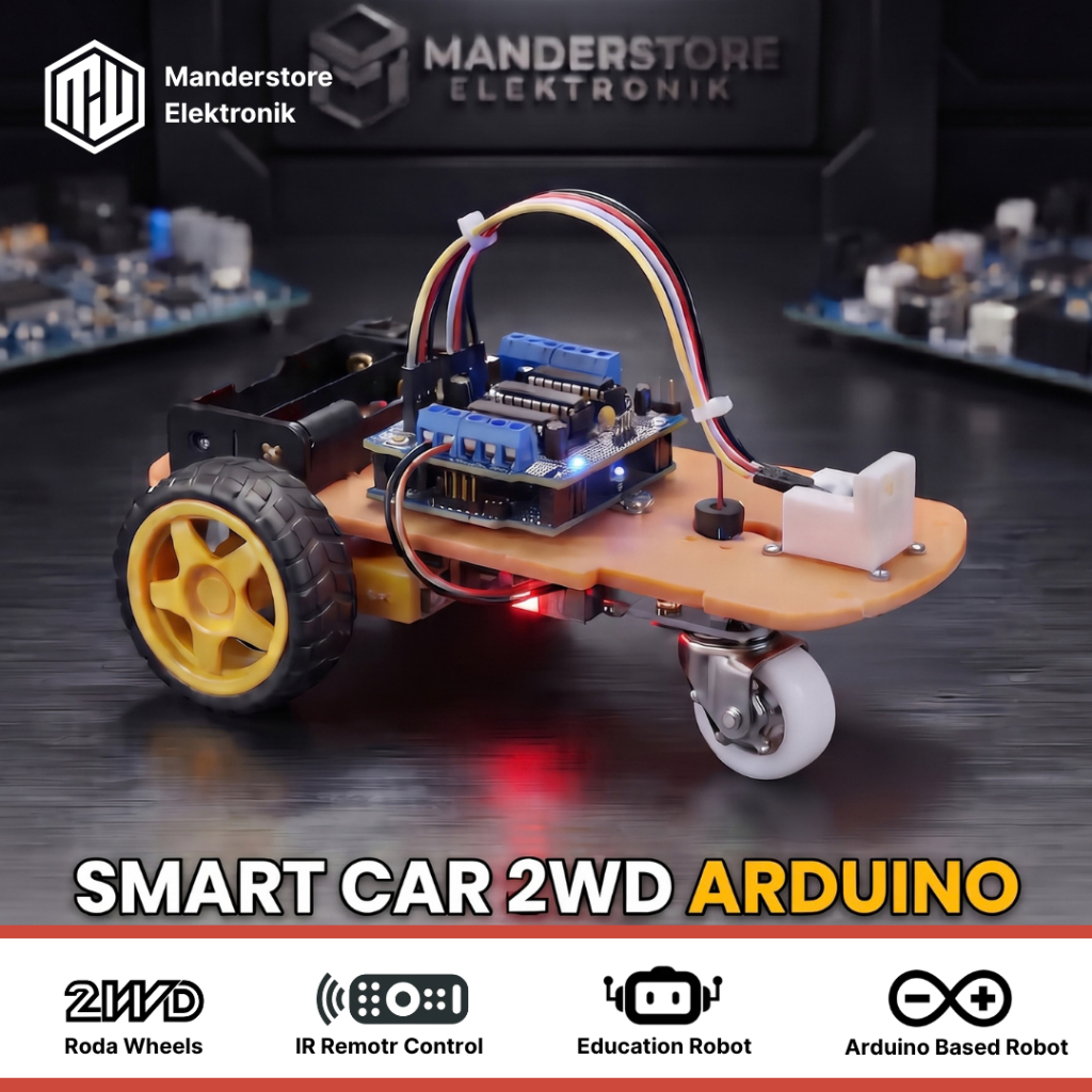 Jual [MDR] Arduino Robot Smart Car 2WD – IR Remote Control | Shopee ...