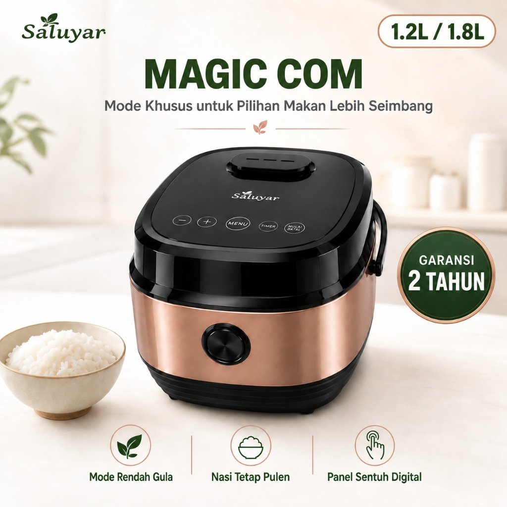 Jual Rice Cooker Magic Com Magicom Digital Low Sugar 1.2 Ltr 1.8 Liter ...
