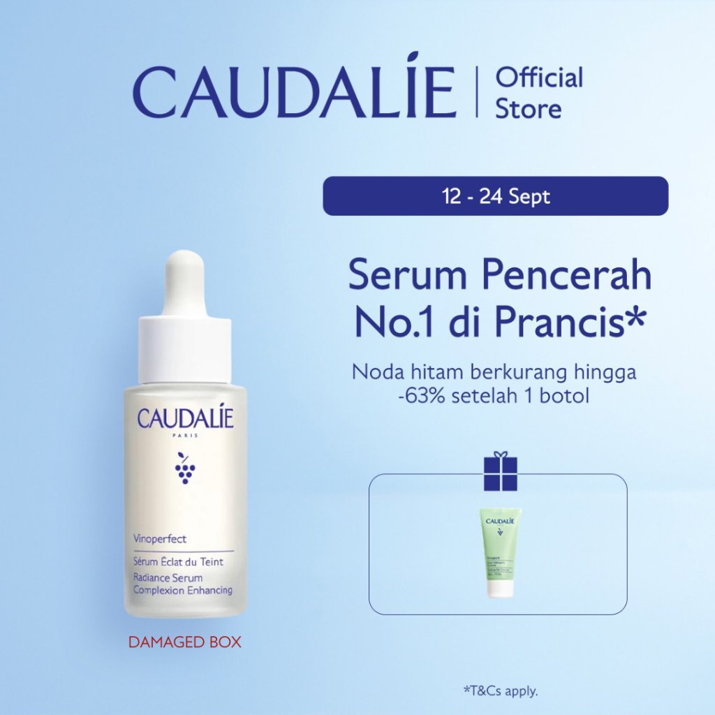 [Hanya 12-24 Sep] Caudalie Vinoperfect Radiance Serum Complexion Enhancing 30ml | Serum Anti Noda Hitam