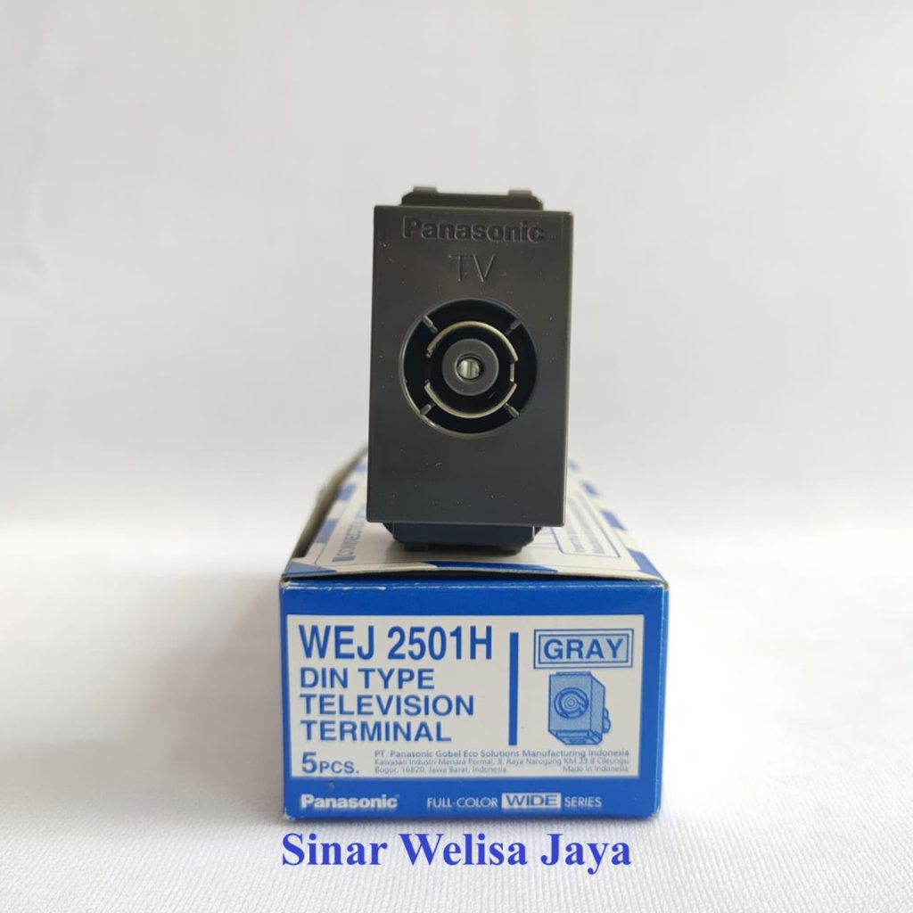 Jual Panasonic Socket TV Din Type Terminal Television Gray WEJ 2501H ...