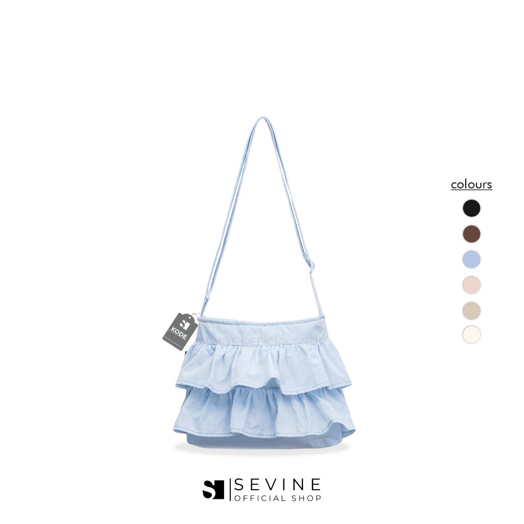 Sevine Elfy Sling Bag Tas Bahu Tahan Air Tas Selempang  Cewek Wanita Resleting