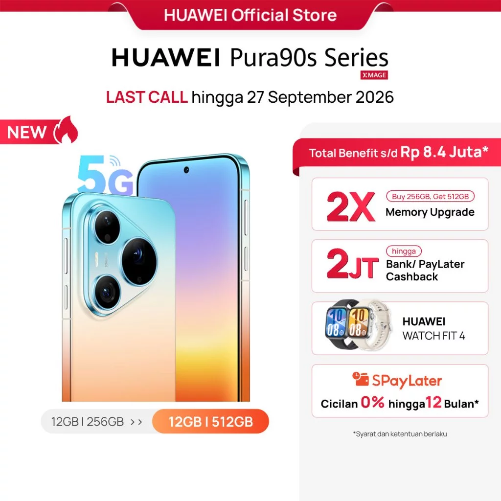 [LAST CALL] HUAWEI Pura 90s Series 12/512GB | 5G | 200MP Telephoto* l True-to-Colour Camera 2.0 l HP AI | 100W | Kunlun Glass