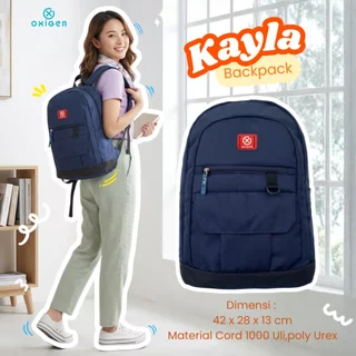 Oxigen Kayla Tas Ransel Laptop Stylish Backpack Free Raincover