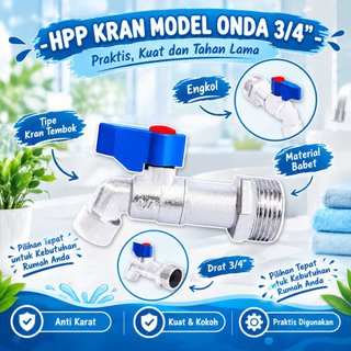 Jual KRAN MODEL ONDA 3/4 INCH - Keran air babet biru mini serbaguna dan ...