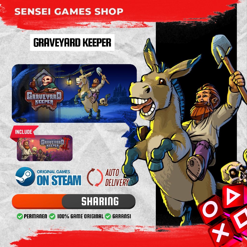 Jual [BONUS GAME RANDOM] Graveyard Keeper (Sharing With Graveyard ...