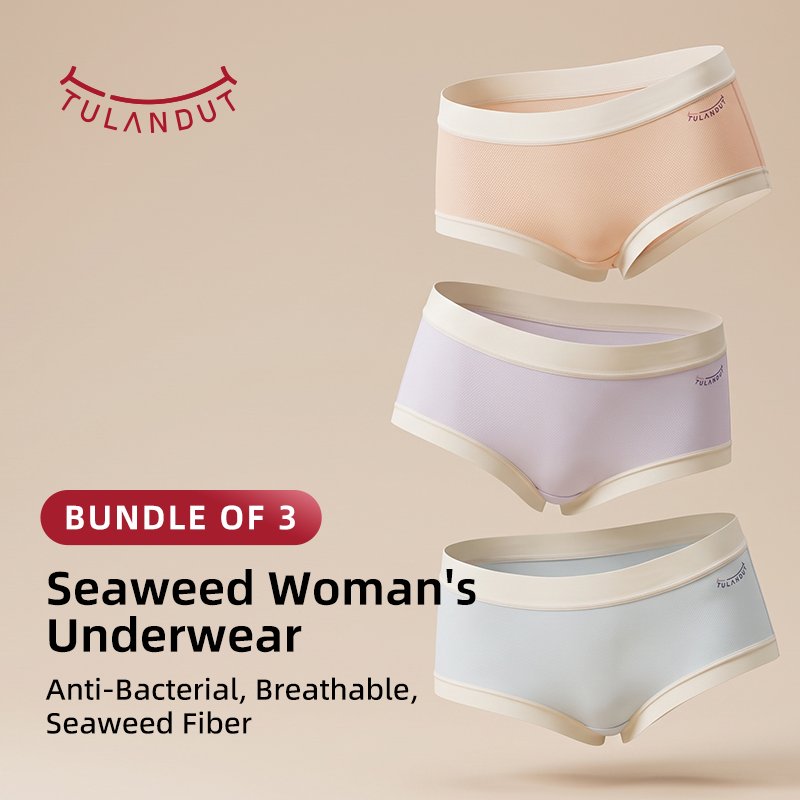[SPECIAL PROMO] Tulandut Bundle Special Promotion 3Pcs Celana Dalam Wanita Cewek Dewasa Remaja Premium Underwear Seamless Adem Lembut Antibakteri Elastis Nyaman Random Color 7A Sport 61303