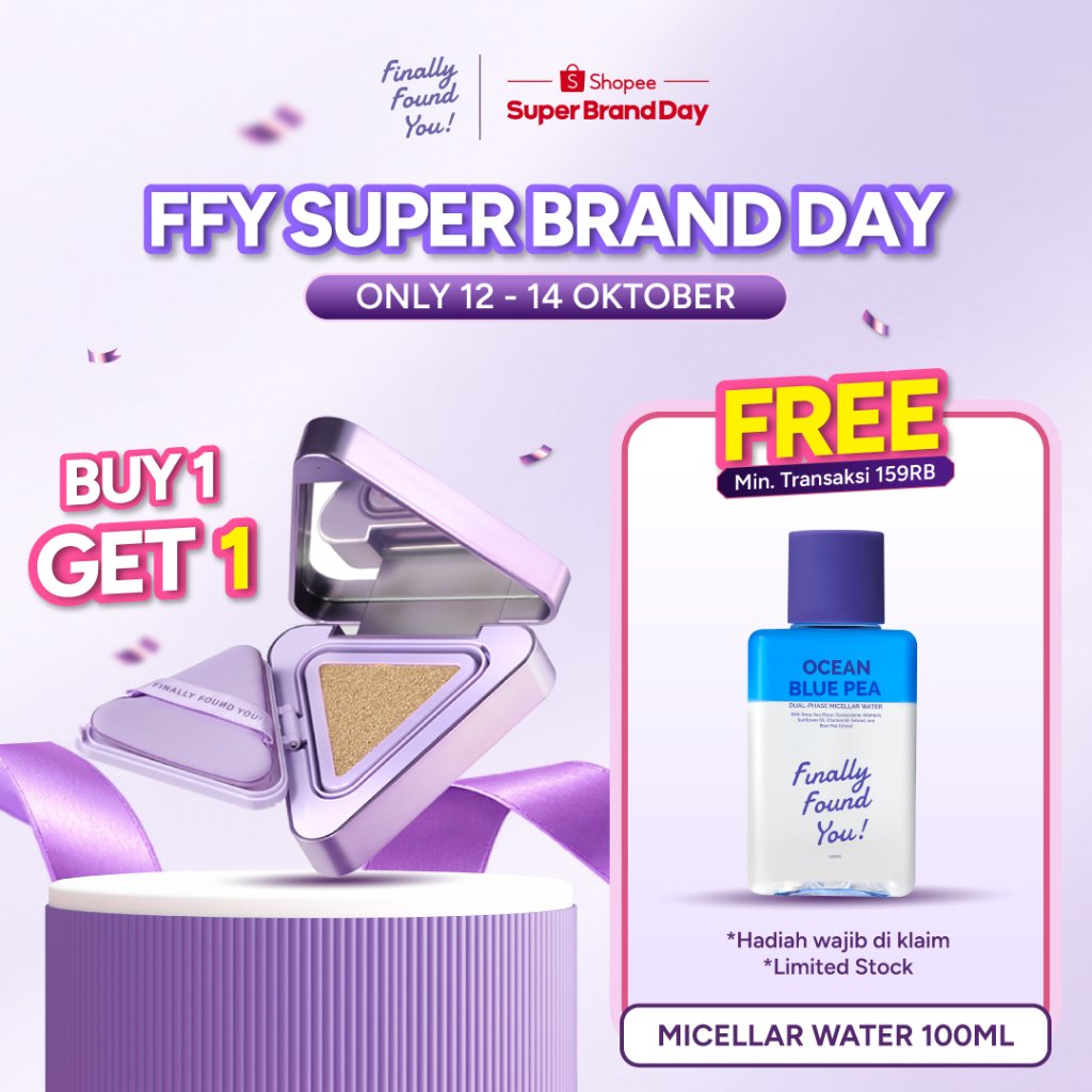 Finally Found You! RICE+ PrismRadiant Skin Essence Cushion with AI-Powered Technology | Rice Glow Cushion Essence Non-Comedogenic Weightless Coverage, Tekstur Ringan, Minim Oksidasi