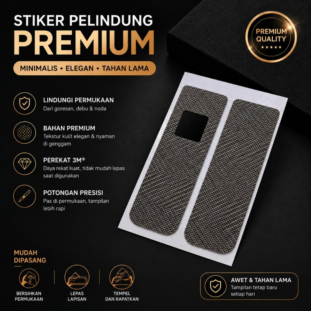 Jual VSPIRIT Stiker Dekoratif Premium Motif Fabric Grey | Skin Stiker ...